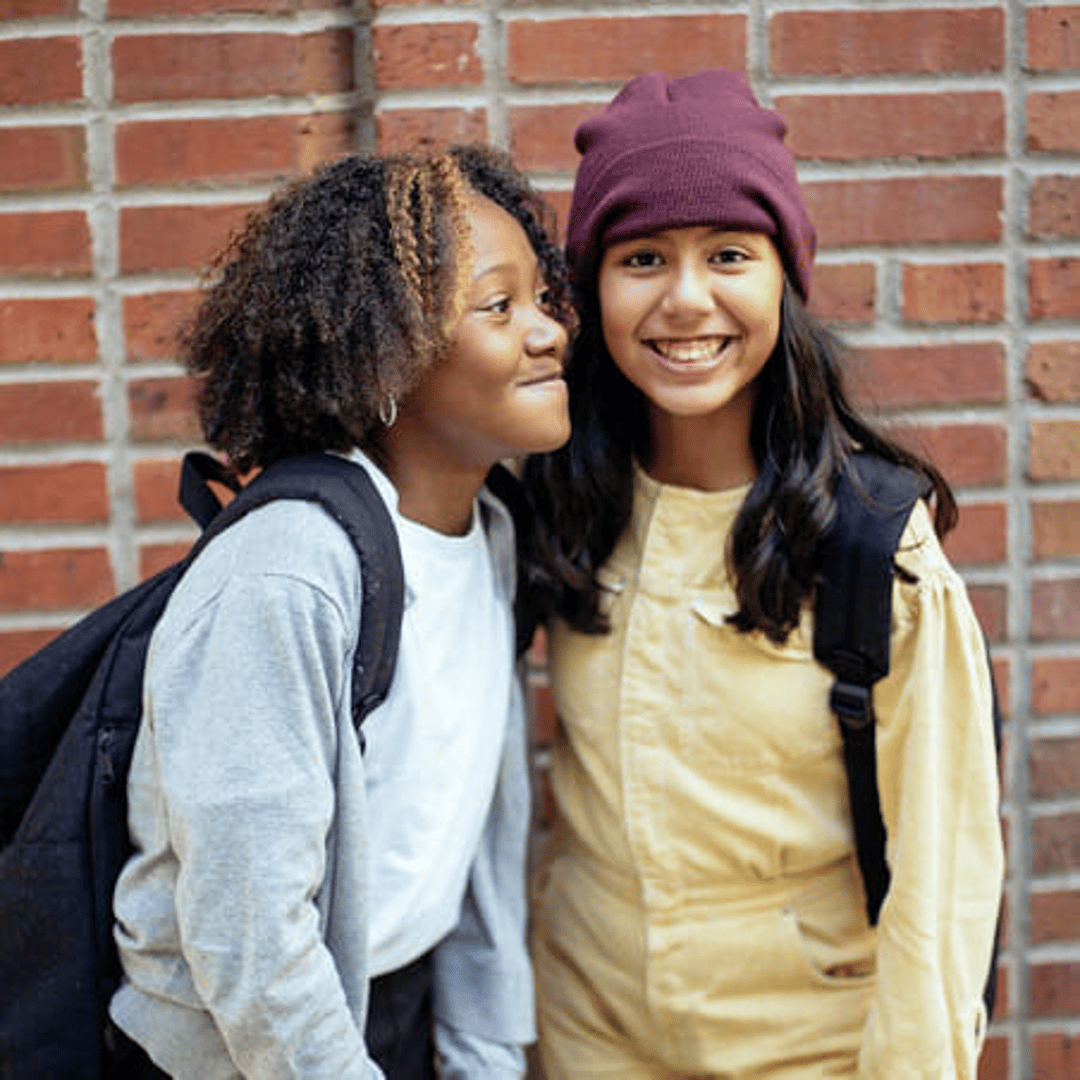 kids smiling