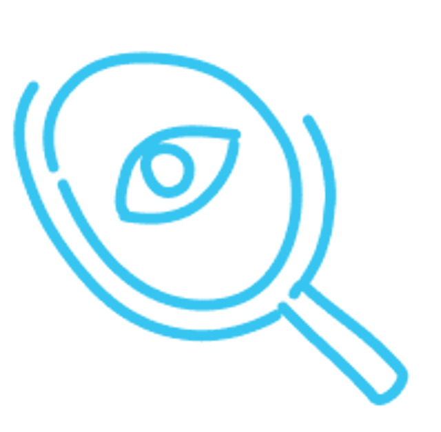 blue magnification