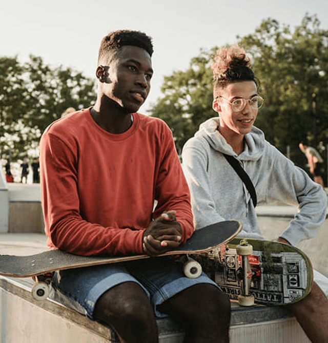 kids skateboarding