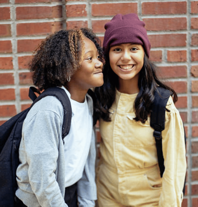 kids smiling