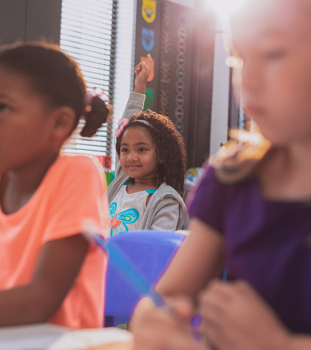 Young students in a classroom