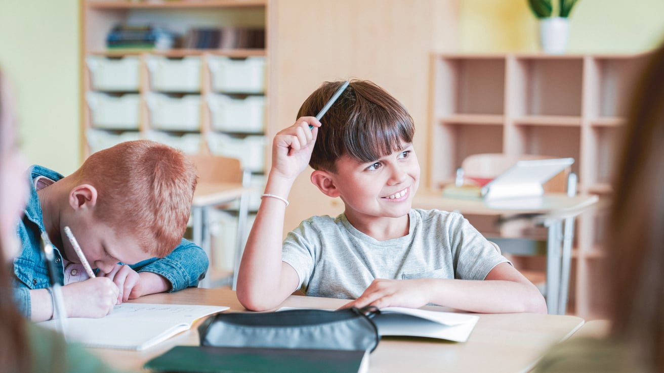 Kids learning in school