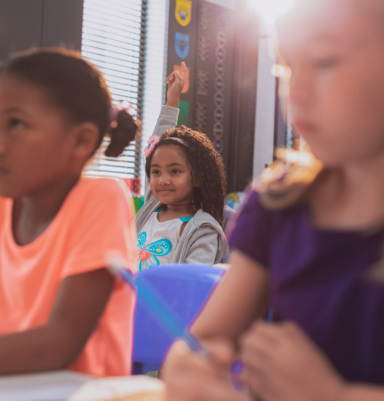 Young students in a classroom