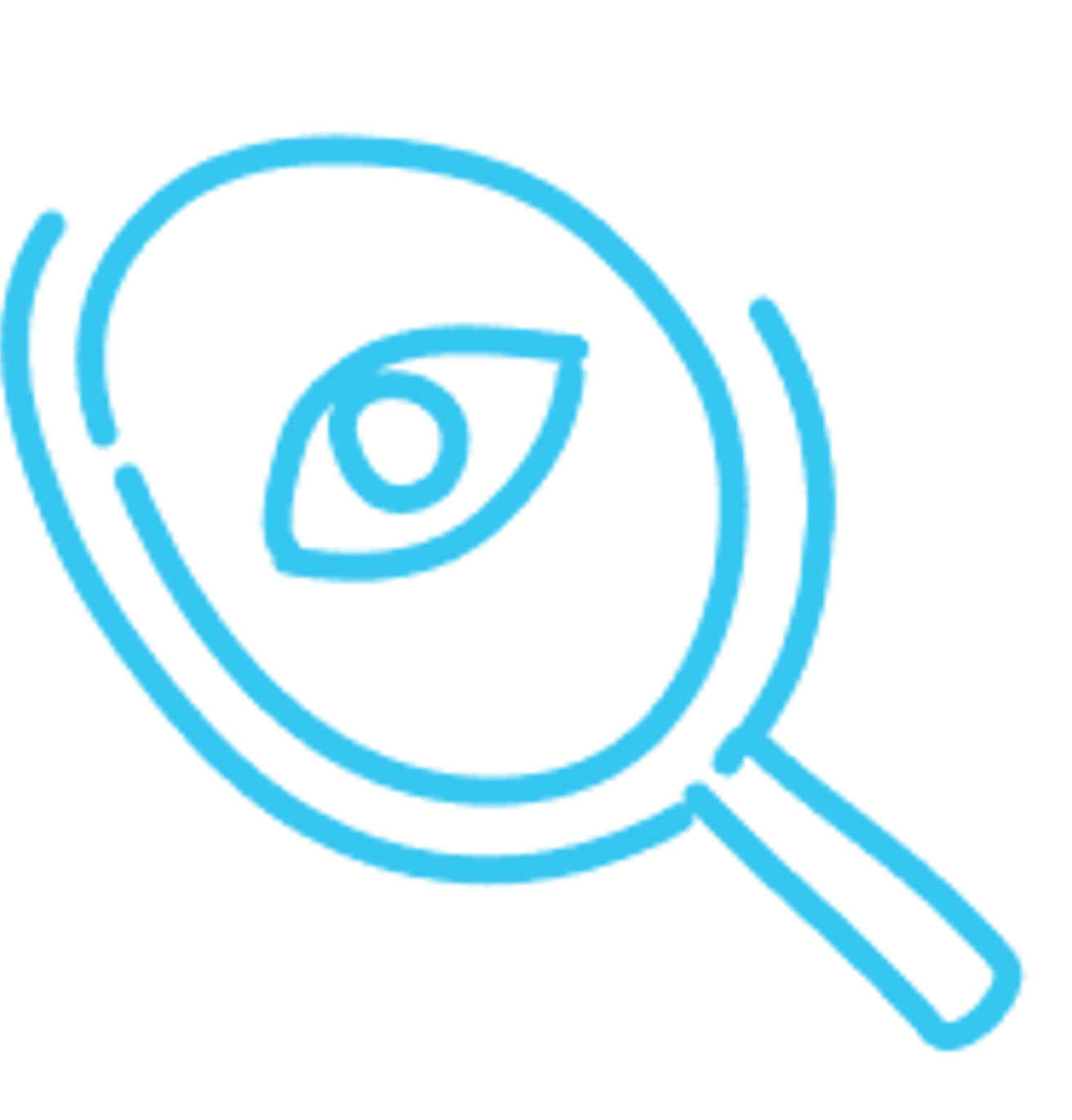 blue magnification