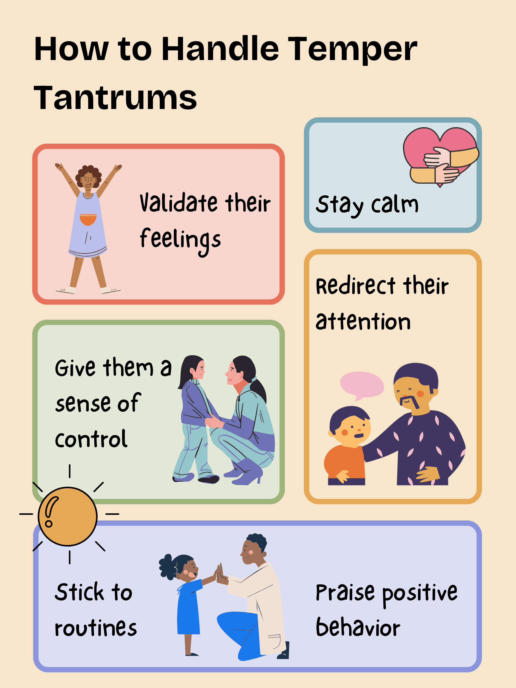 how to handle temper tantrums