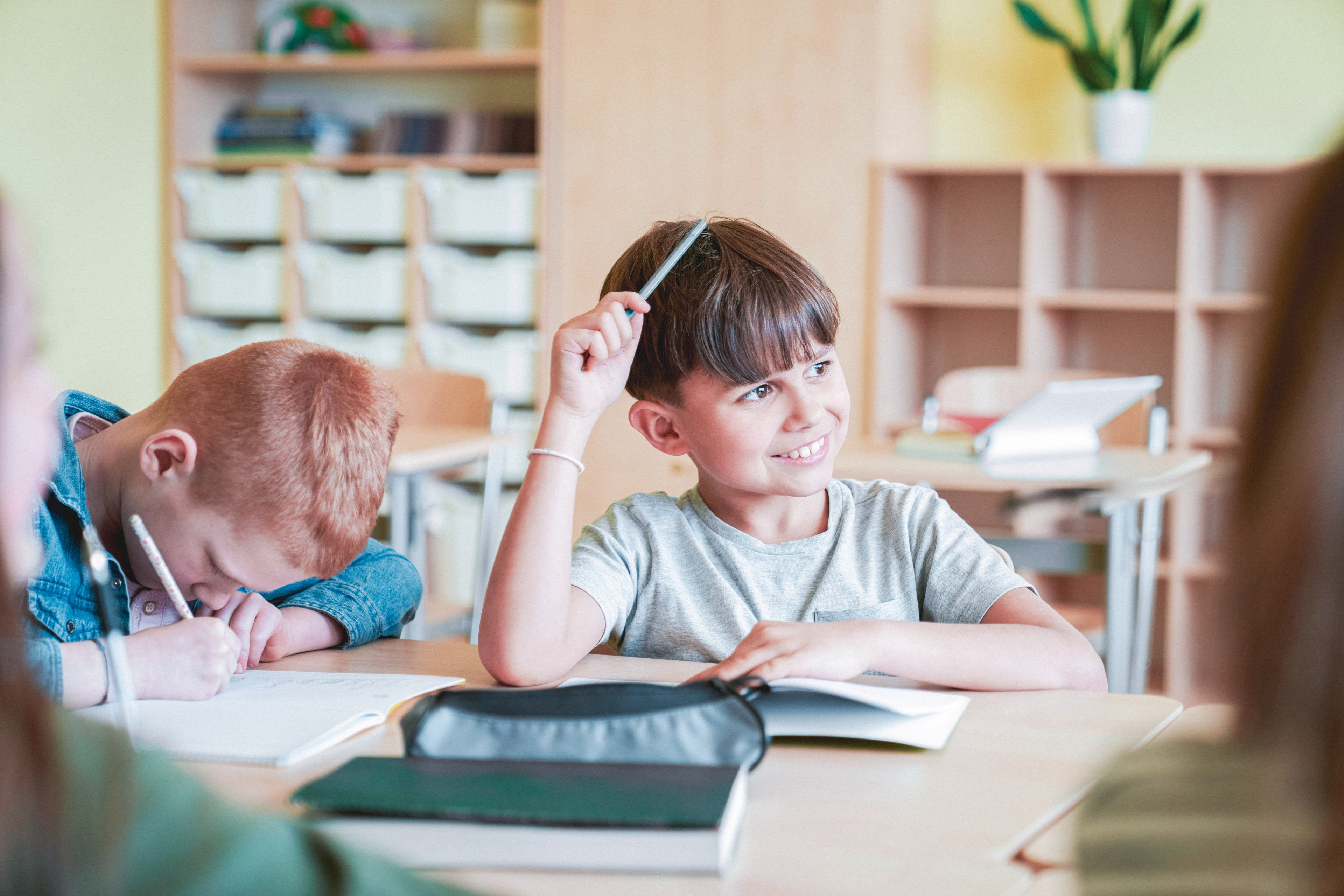 Kids learning in school