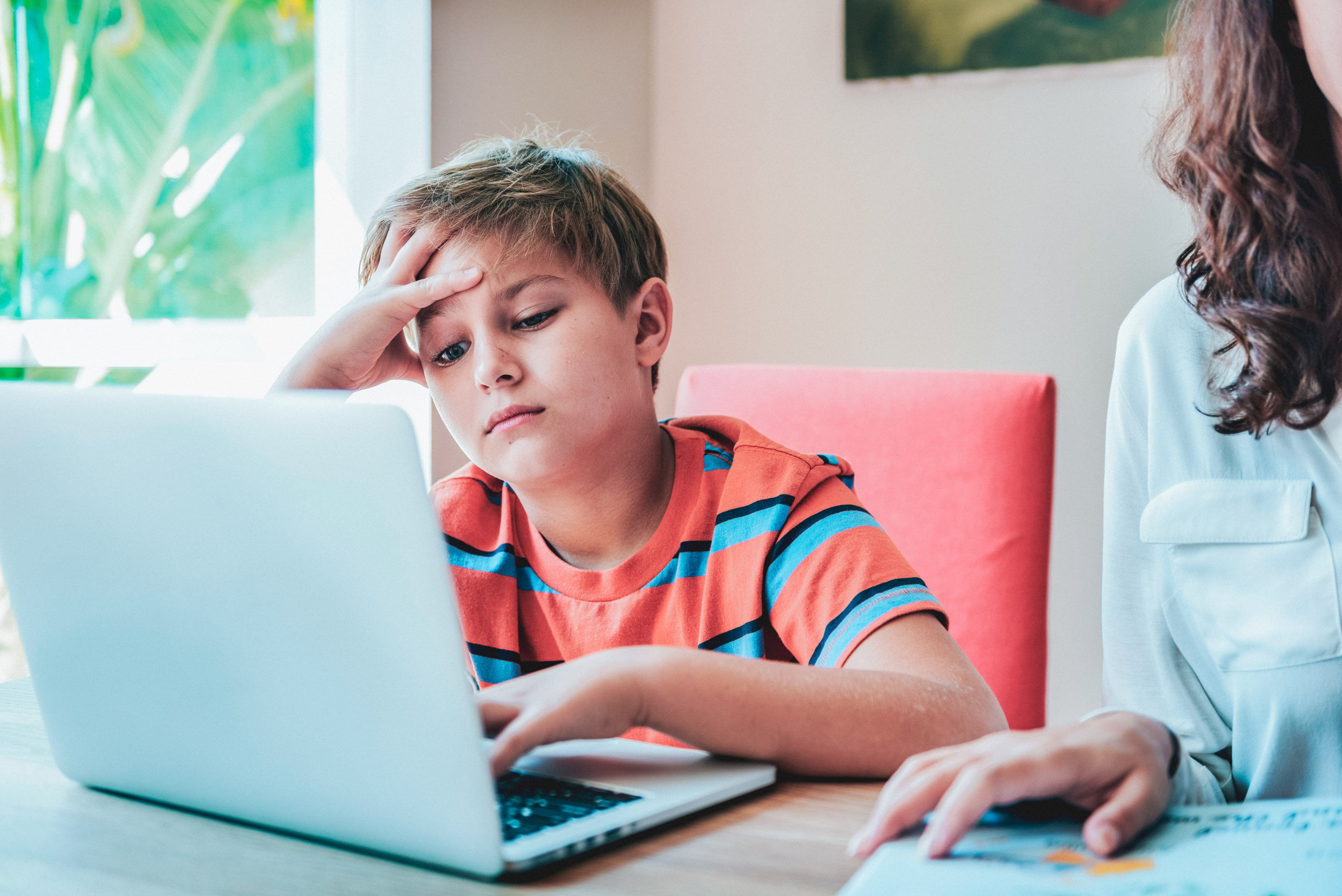 Kids with ADHD paralysis trying to do schoolwork