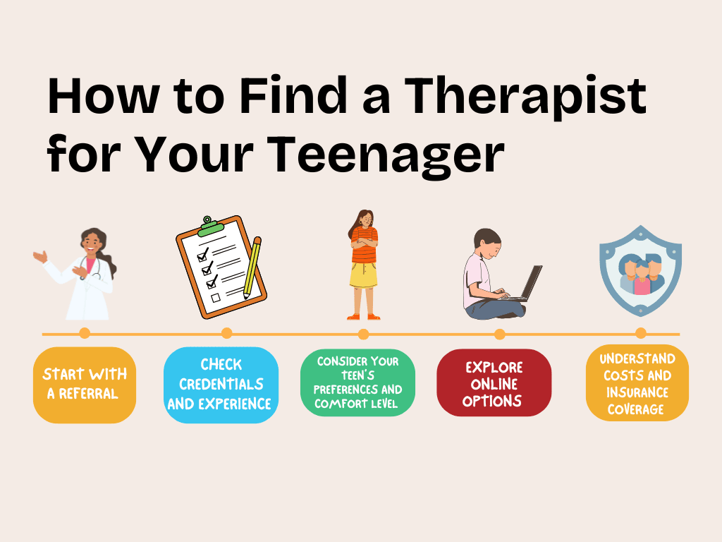 how do i find a therapist for my teenager